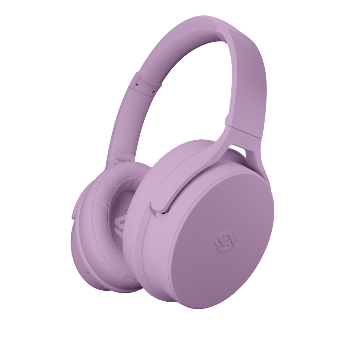 Audífonos inalámbricos Evo Violet Glow con cancelación de ruido pasiva – Sleve Mobile Chile