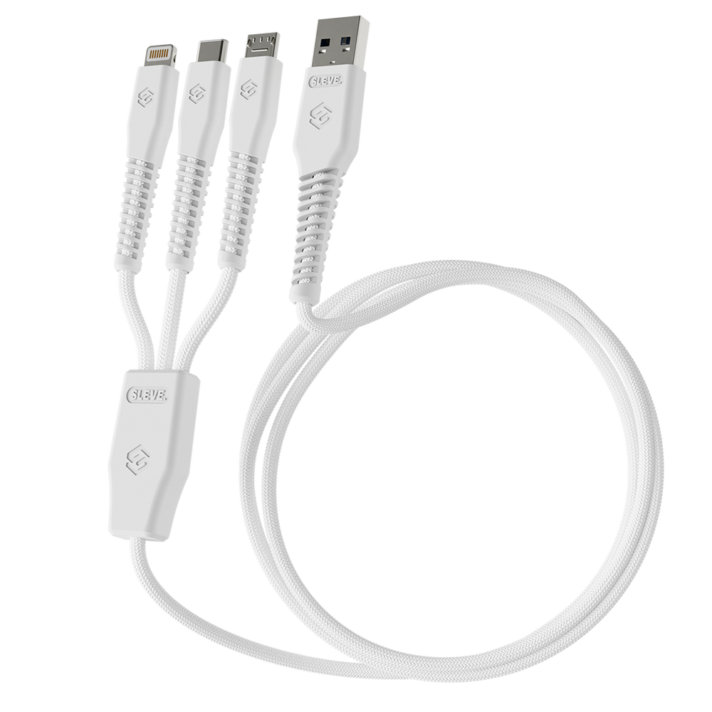 Line X Usb A Triple Usb White