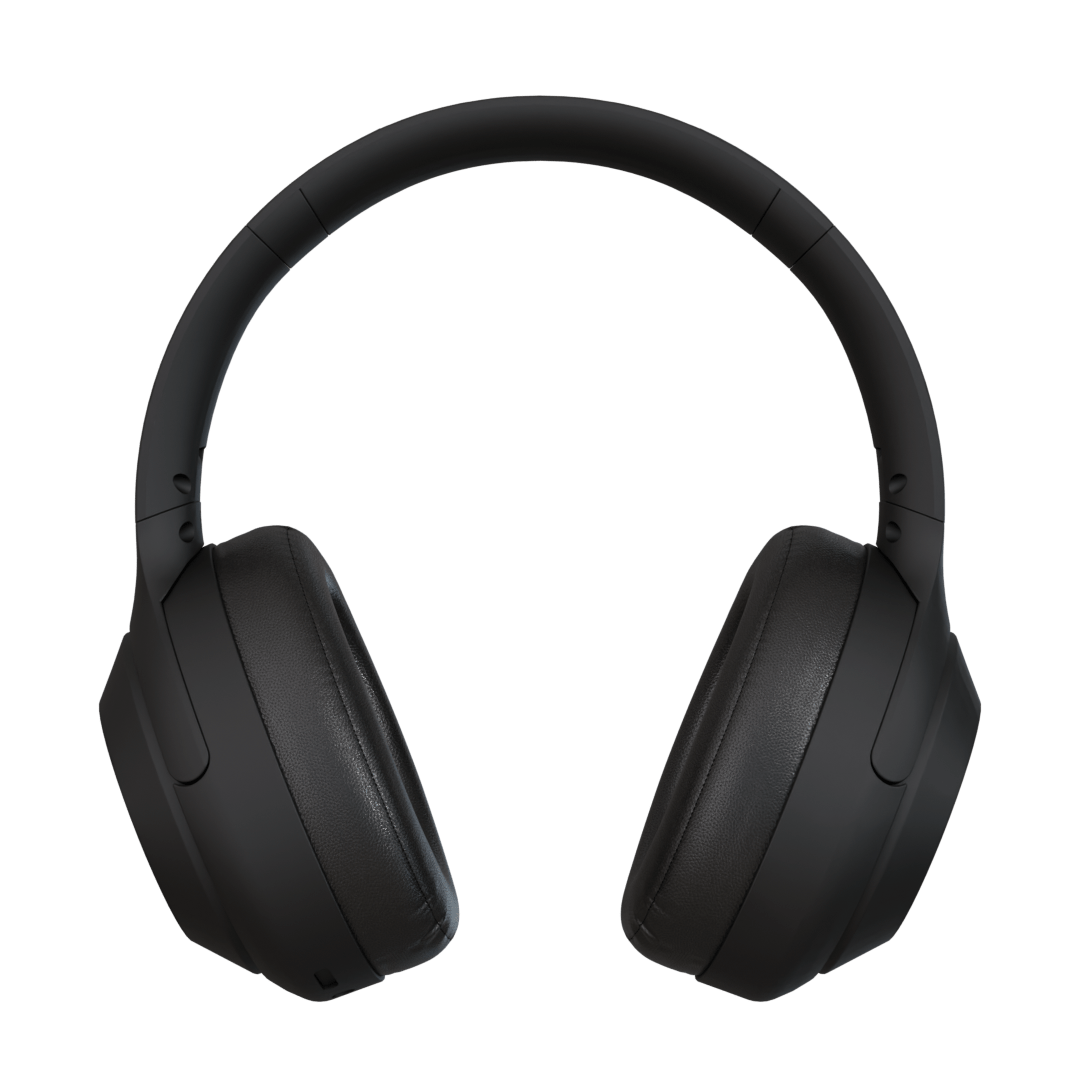 Audífonos inalámbricos One Black, vista frontal – Sleve Mobile Chile