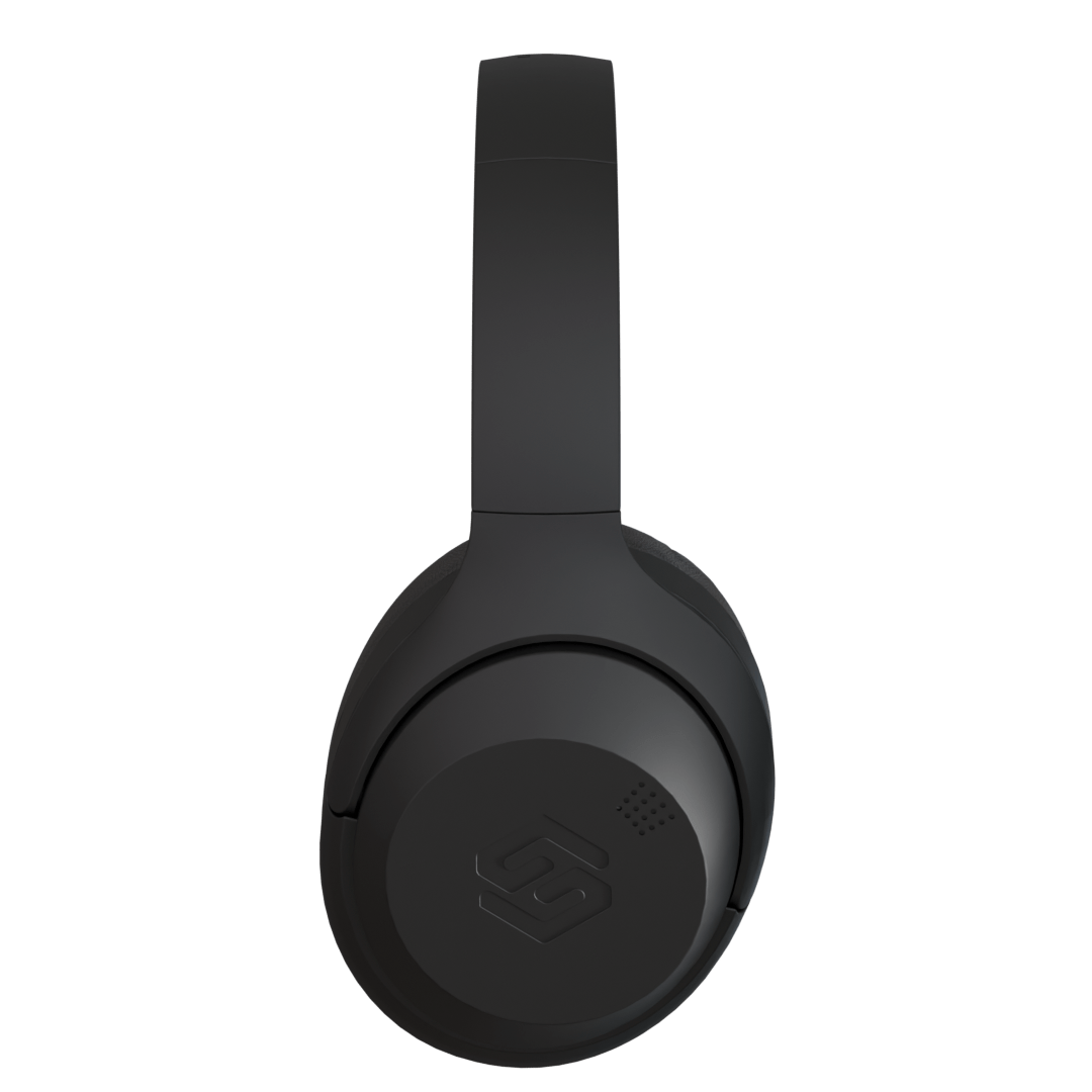 Audífonos inalámbricos One Black, vista lateral – Sleve Mobile Chile