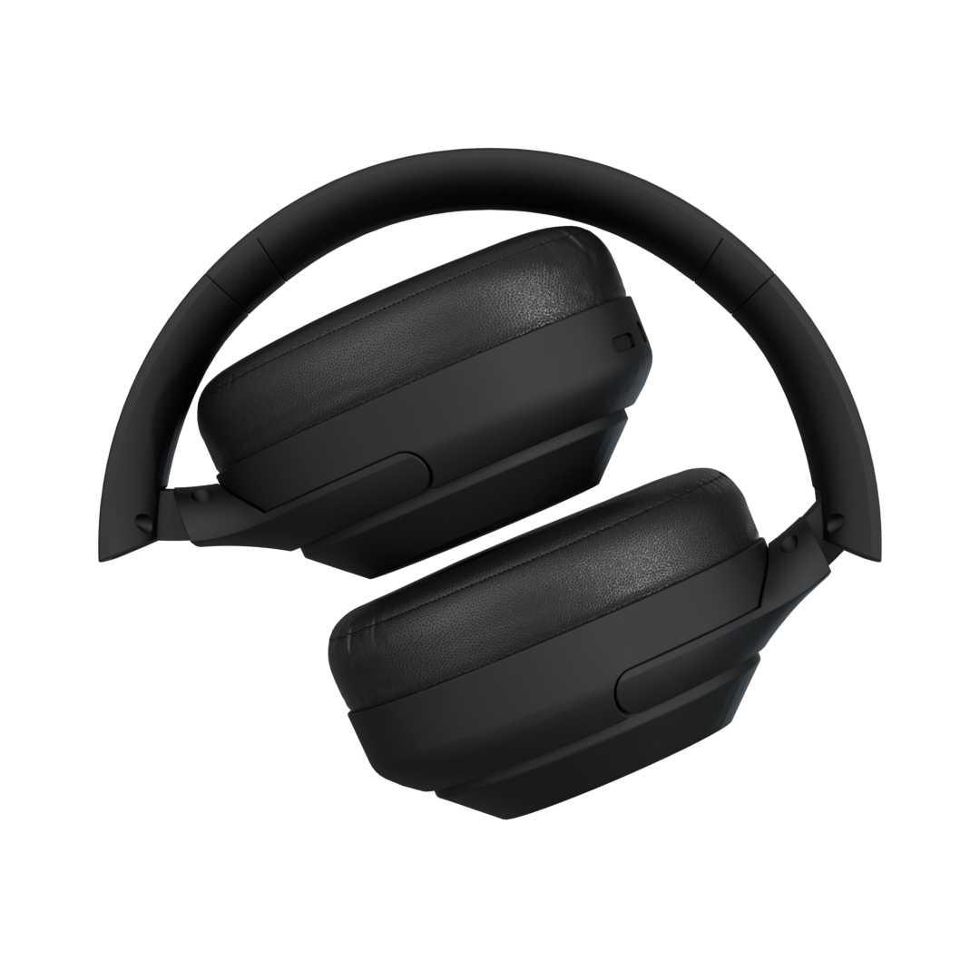 Audífonos inalámbricos One Black, vista plegados – Sleve Mobile Chile
