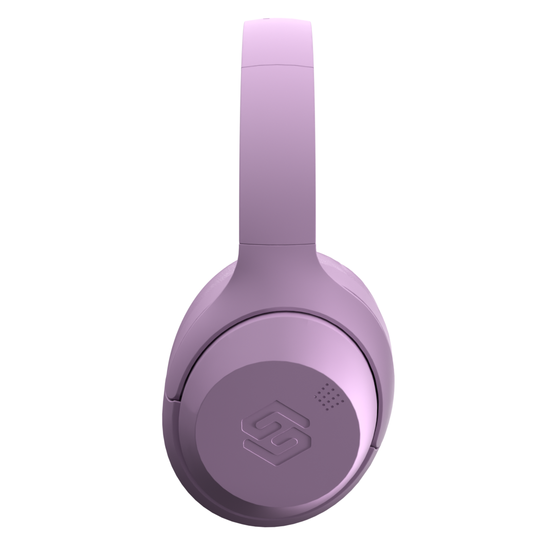 Audífonos inalámbricos One Violet, vista lateral – Sleve Mobile Chile