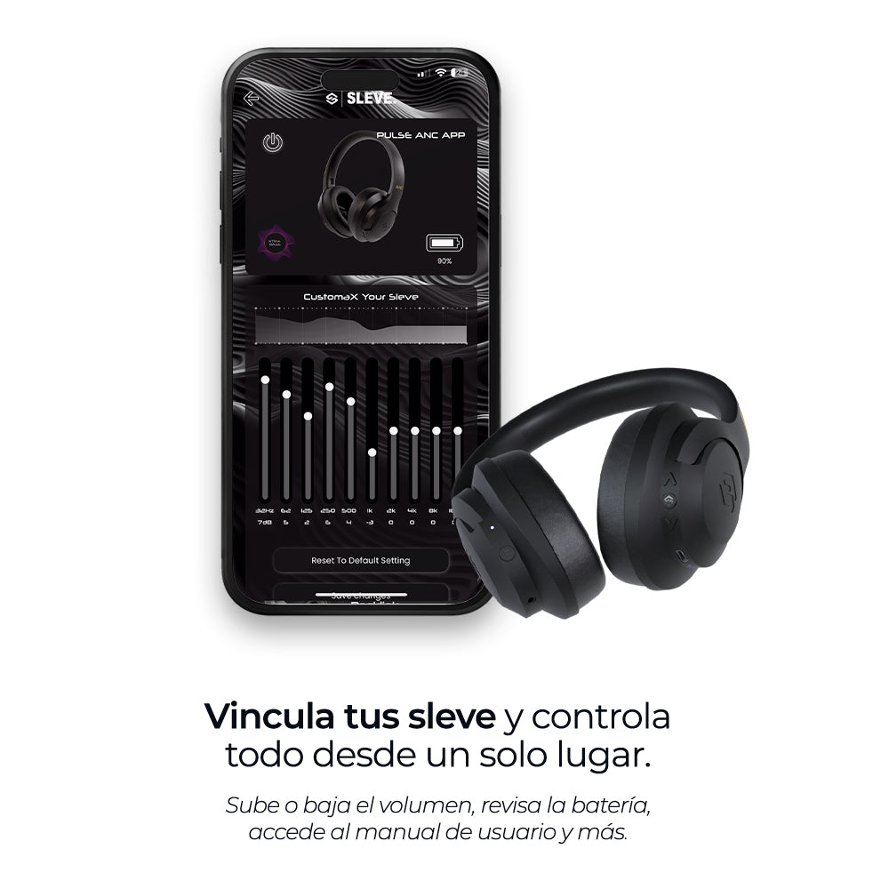 Audífonos inalámbricos Pulse ANC con cancelación de ruido, ecualización – Sleve Mobile Chile