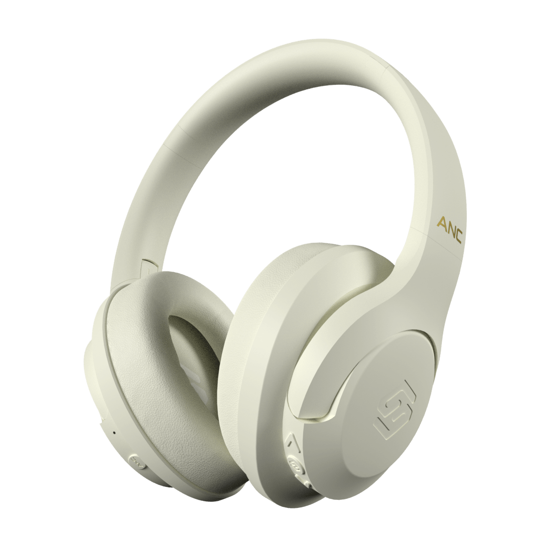 Audífonos inalámbricos Pulse ANC White Cream con cancelación de ruido – Sleve Mobile Chile