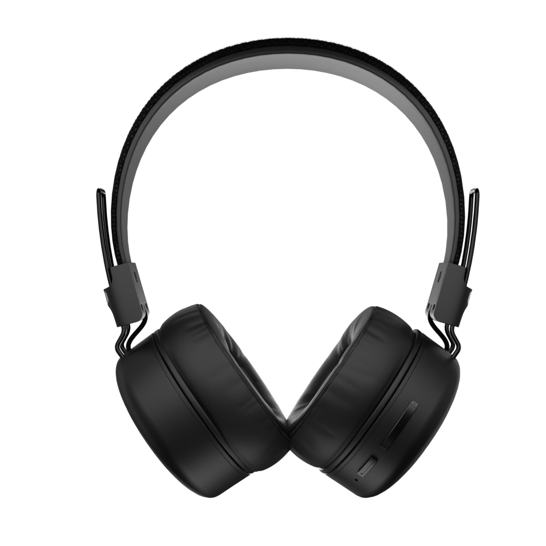 Audífonos inalámbricos Studio Black, vista frontal – Sleve Mobile Chile
