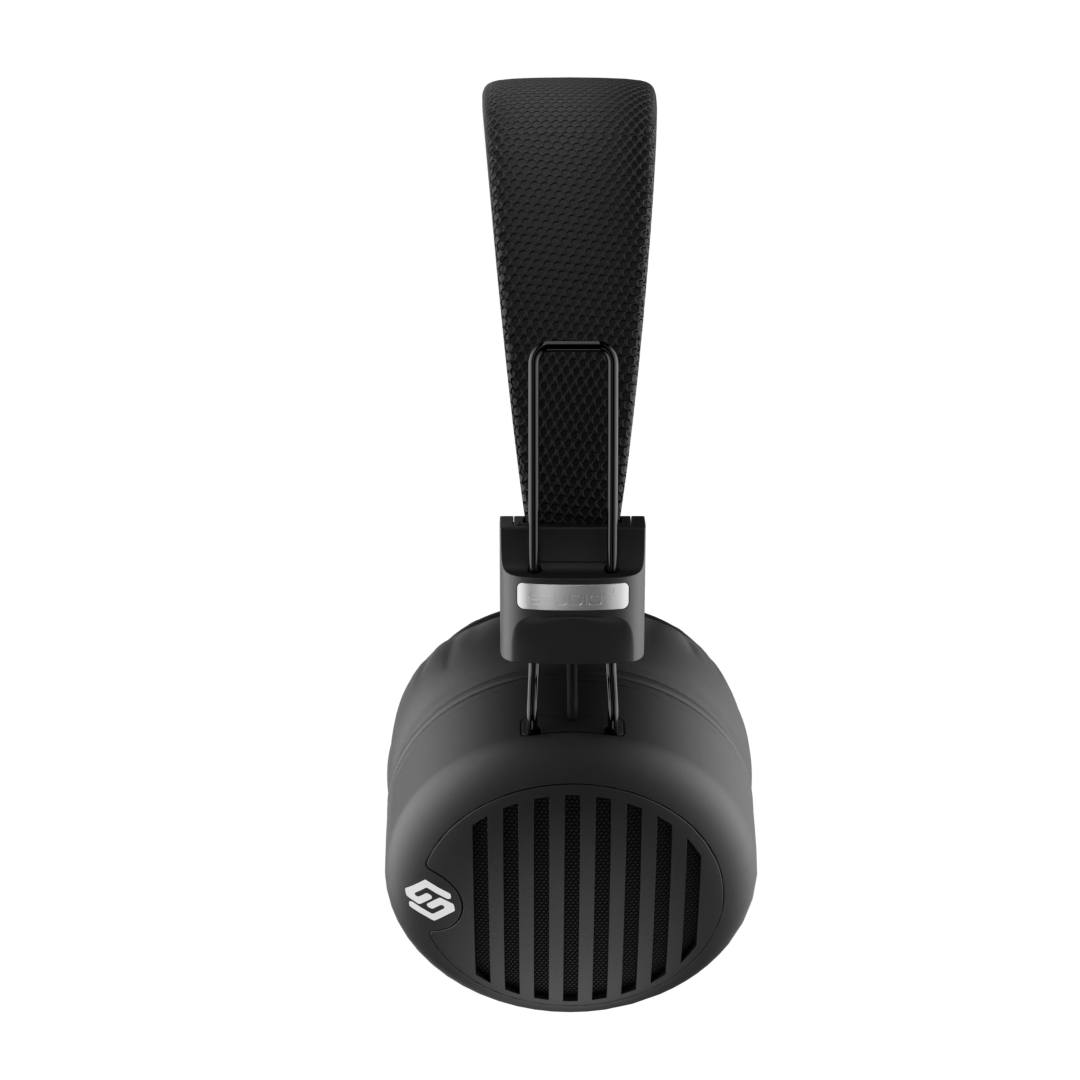 Audífonos inalámbricos Studio Black, vista lateral – Sleve Mobile Chile