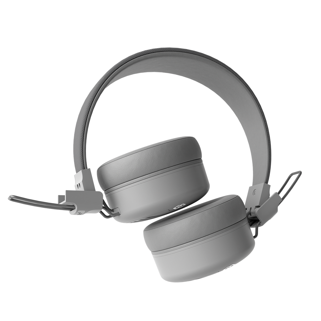 Audífonos inalámbricos Studio Silver, vista plegados – Sleve Mobile Chile