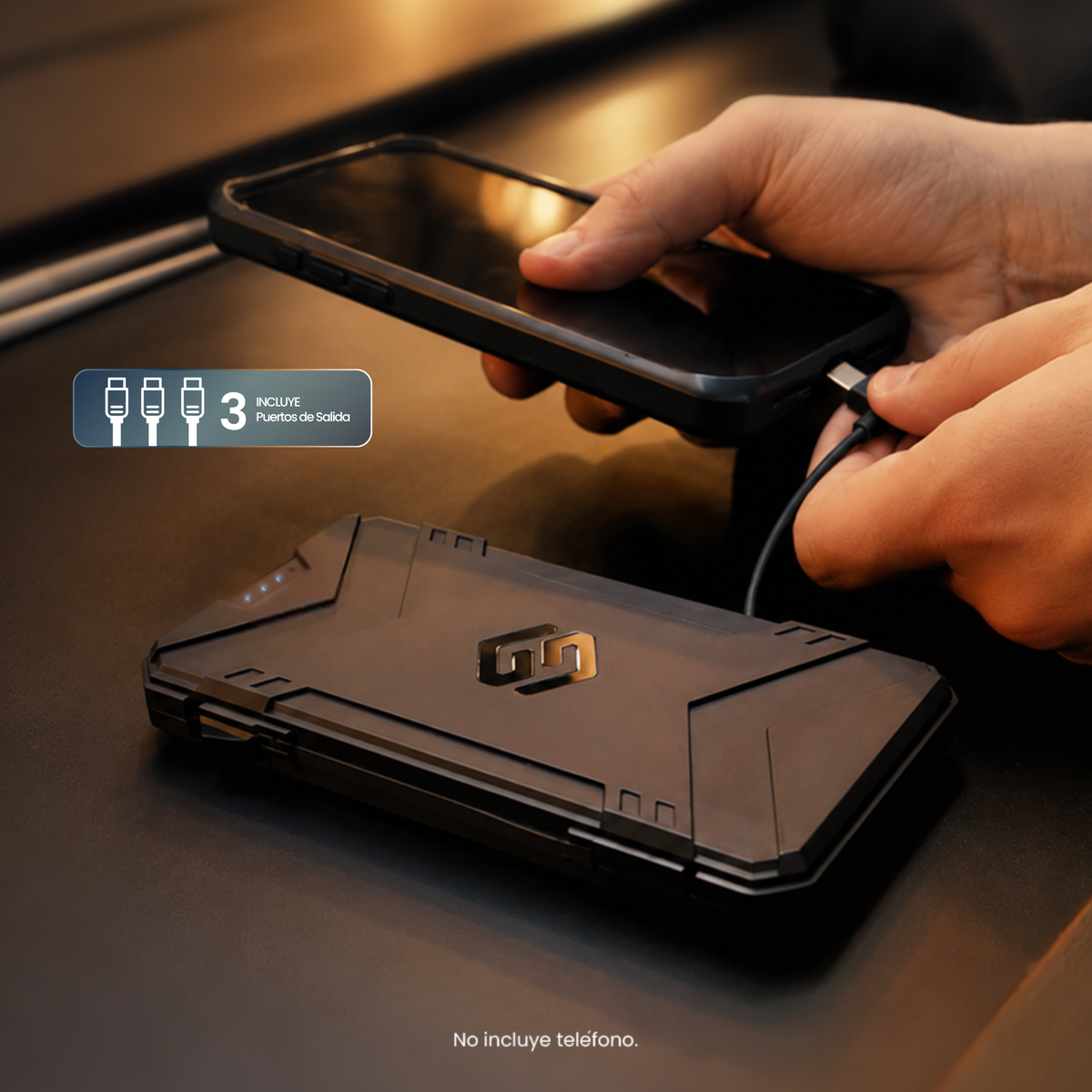 Power X 10.000 Mah Black