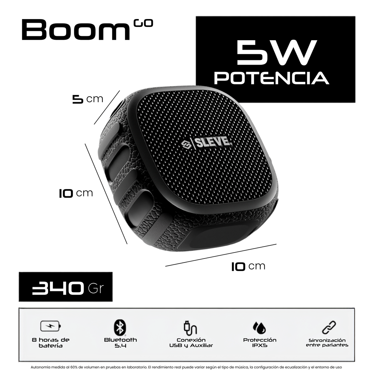Parlante Bluetooth Sleve Boom Go